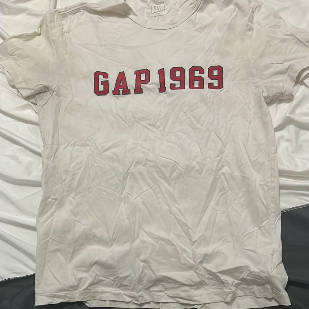 GAP 1969 White T-Shirt with Red Lettering